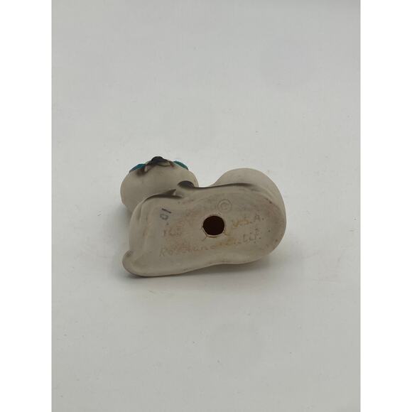 Vintage Rottman Siamese Cat Figurine Blue Rhinestone Eyes CALIF USA - Picture 4 of 4